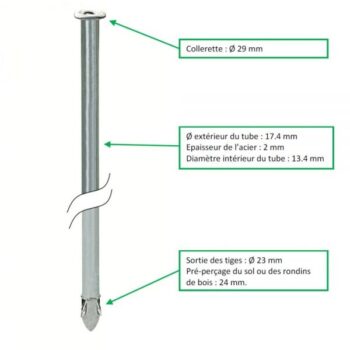 AMARRE FENOX 350mm sans crochet Bracket