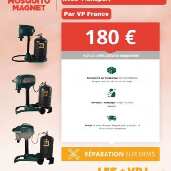 FORFAIT REVISION/NETTOYAGE MOSQUITO MAGNET AVEC TRANSPORT