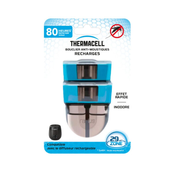 RECHARGE LIQUIDE 80 H BOUCLIER Anti Moustiques THERMACELL